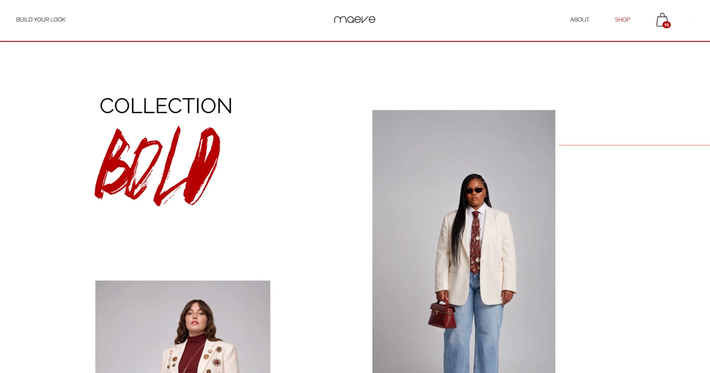 Maeve website design