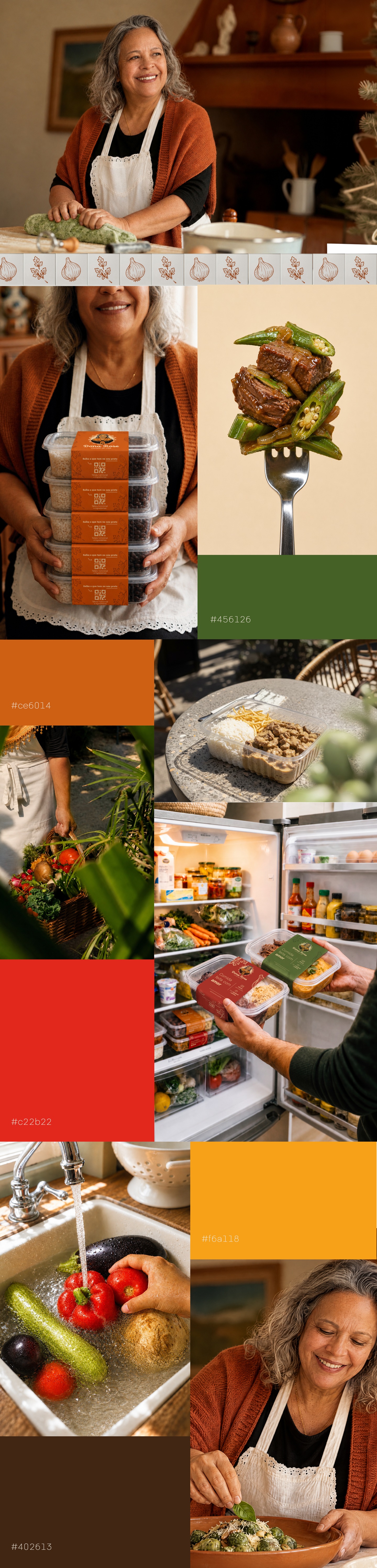 Dona Rose food, brand colours and homemade cooking