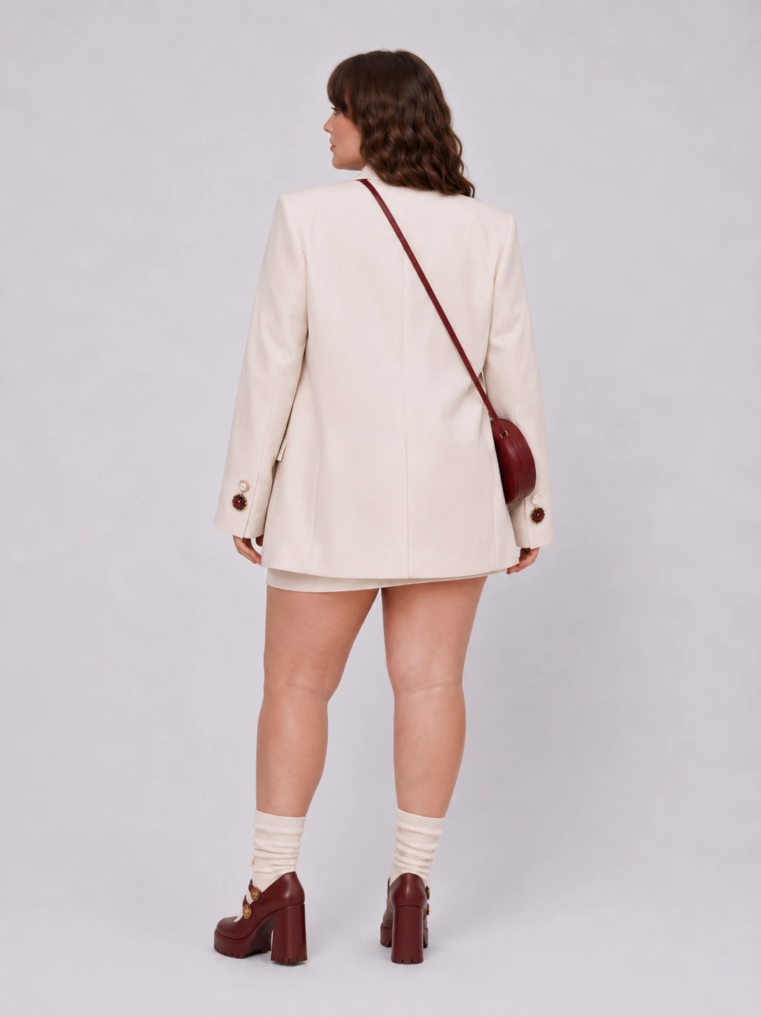 Ivory Tailored Skirt