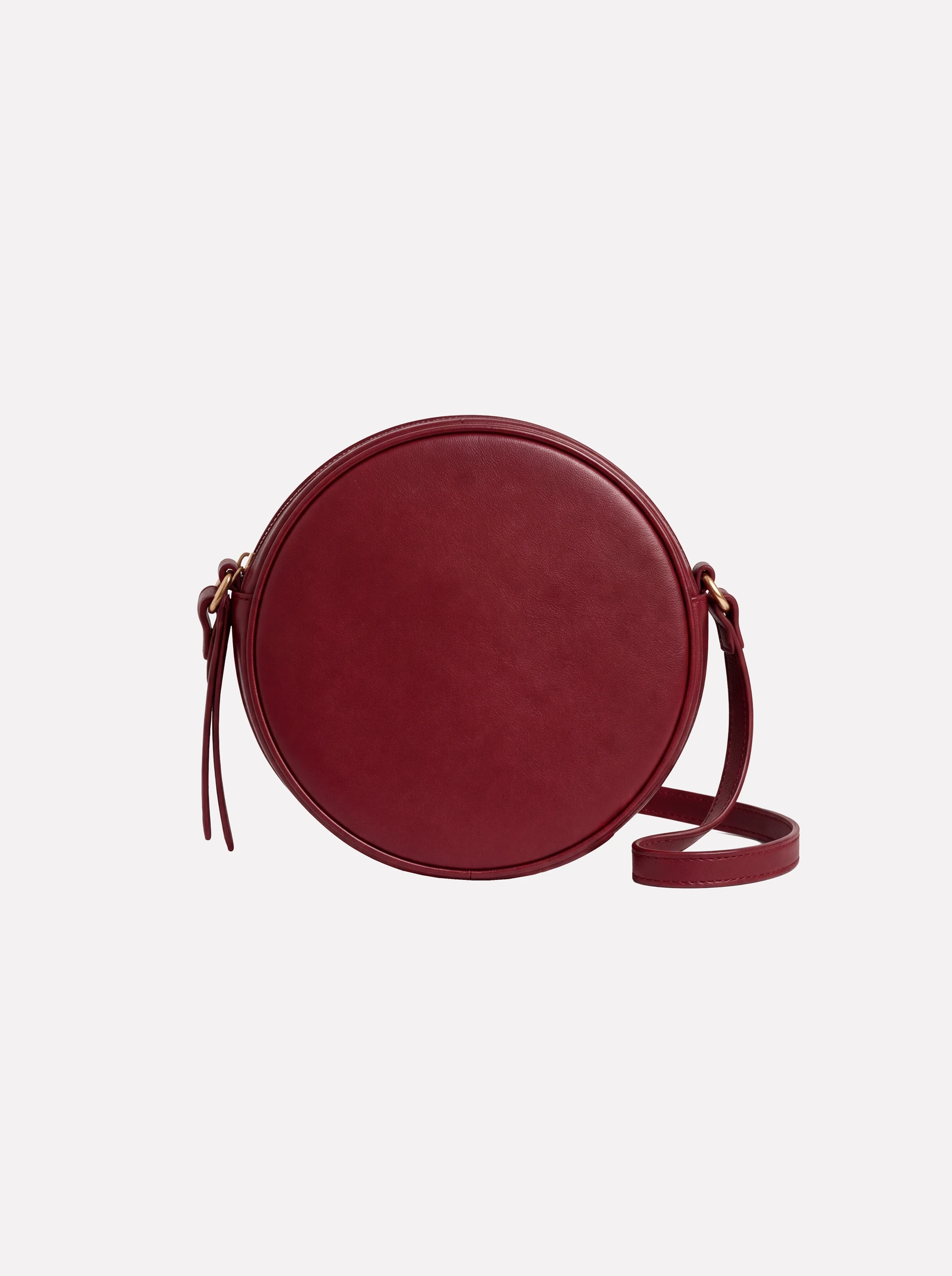 Burgundy Round Crossbody
