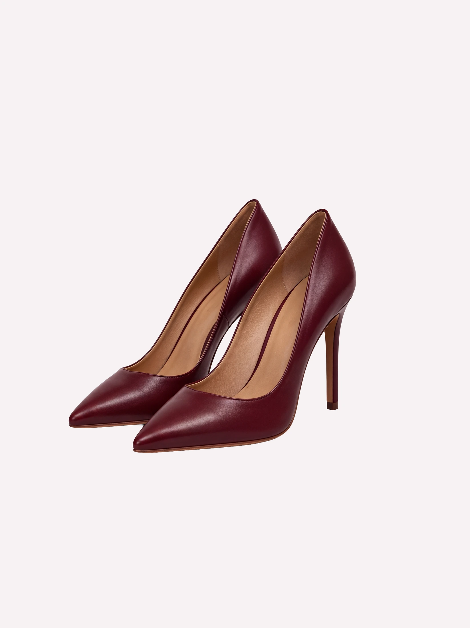 Burgundy Pointed Pumps